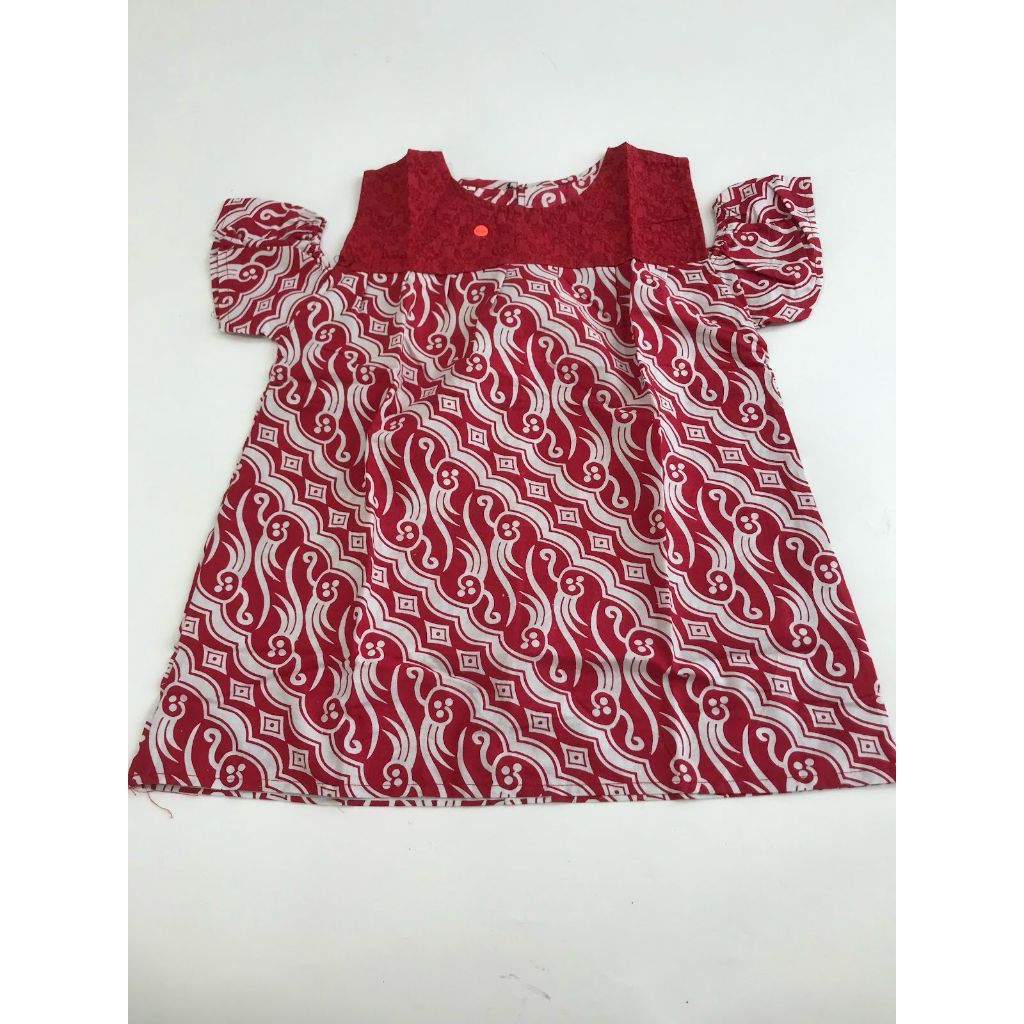 Blouse Batik Wanita Merah Putih