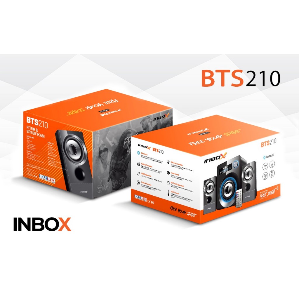 Speaker Aktif INBOX BTS210 Bluetooth 10W