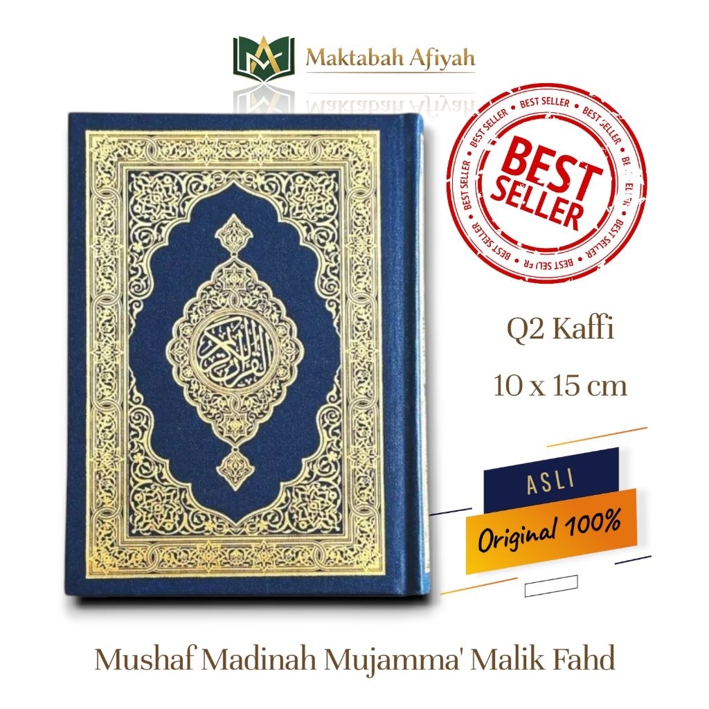 Mushaf Madinah Saku Besar Q2 Kaffi 10x15cm Asli Madinah Mujamma Malik Fahd Al-Quran Madinah Original