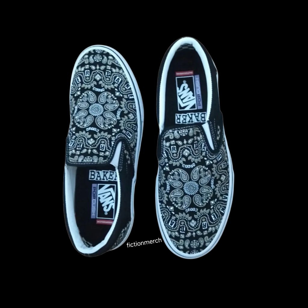 Sepatu Slip On VANS x BAKER SKATEBOARD Original Size 44
