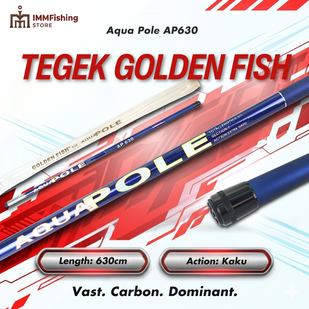 TEGEK GOLDEN FISH AQUAPOLE 630 | Tongkat Pancing