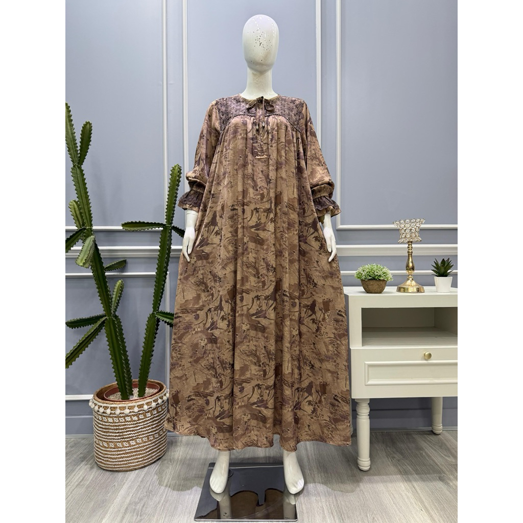 Gamis renda mote silky Julia by Salvina ys
