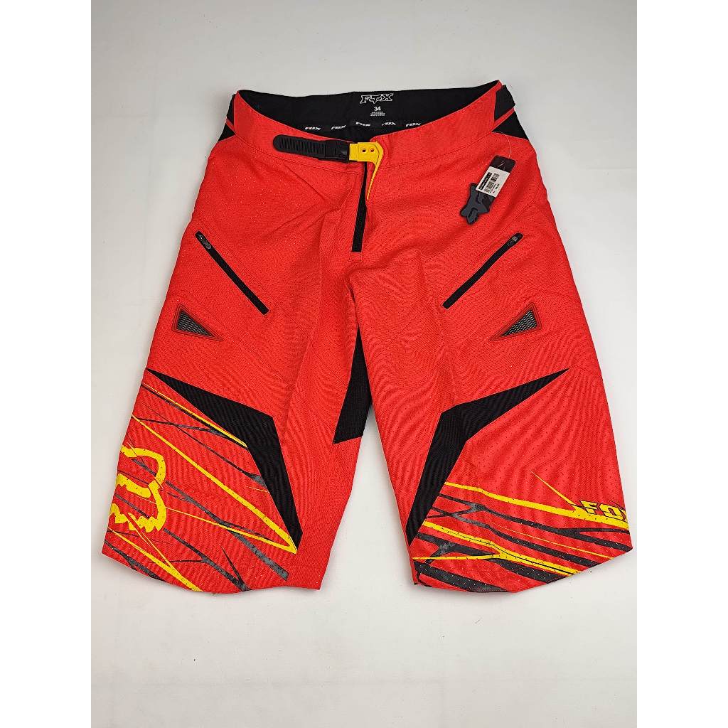 Fox Demo Short Red Original Celana Pendek MTB Downhill Trail Racing