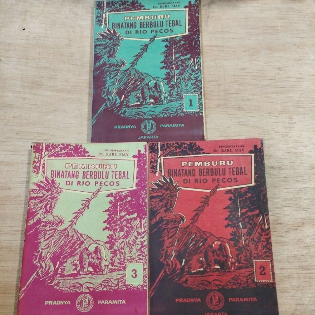 Buku Bekas Original Paket Set Pengembaraan Dr Karl May Pemburu Binatang Berbulu Tebal Di Rio Pecos