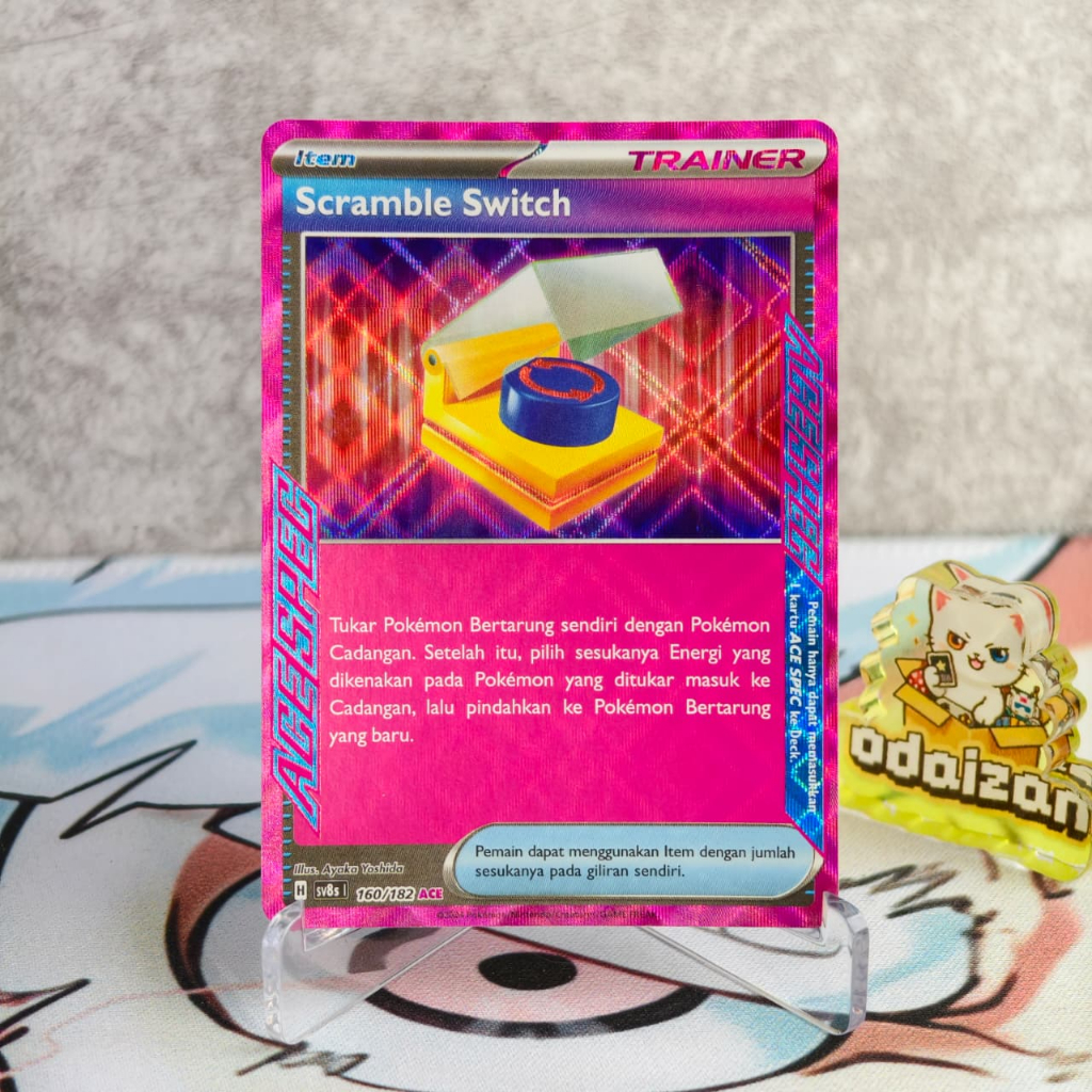 Scramble Switch ACE SPEC ID Kartu TCG Pokemon Staple Trainer