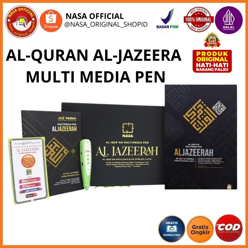Al Quran Multimedia Pen Al Jazeerah Original – Al Quran Digital Pen Belajar & Hafalan Mudah