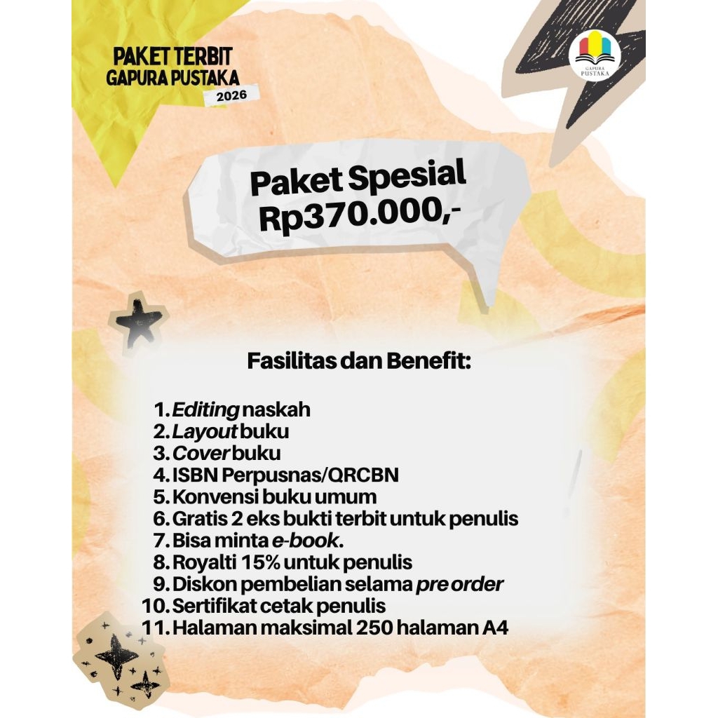 Paket Terbit Buku ISBN | Terbit Buku Murah | ISBN Perpusnas | Gapura Pustaka