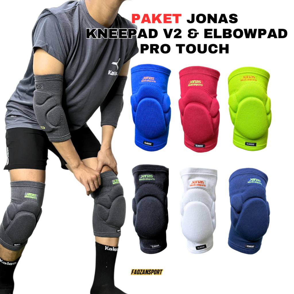 Knpeepad Futsal Jonas V2 Elbow Knee Pad ElbowPad Pelindung Lutut Deker Siku Kiper Jonas
