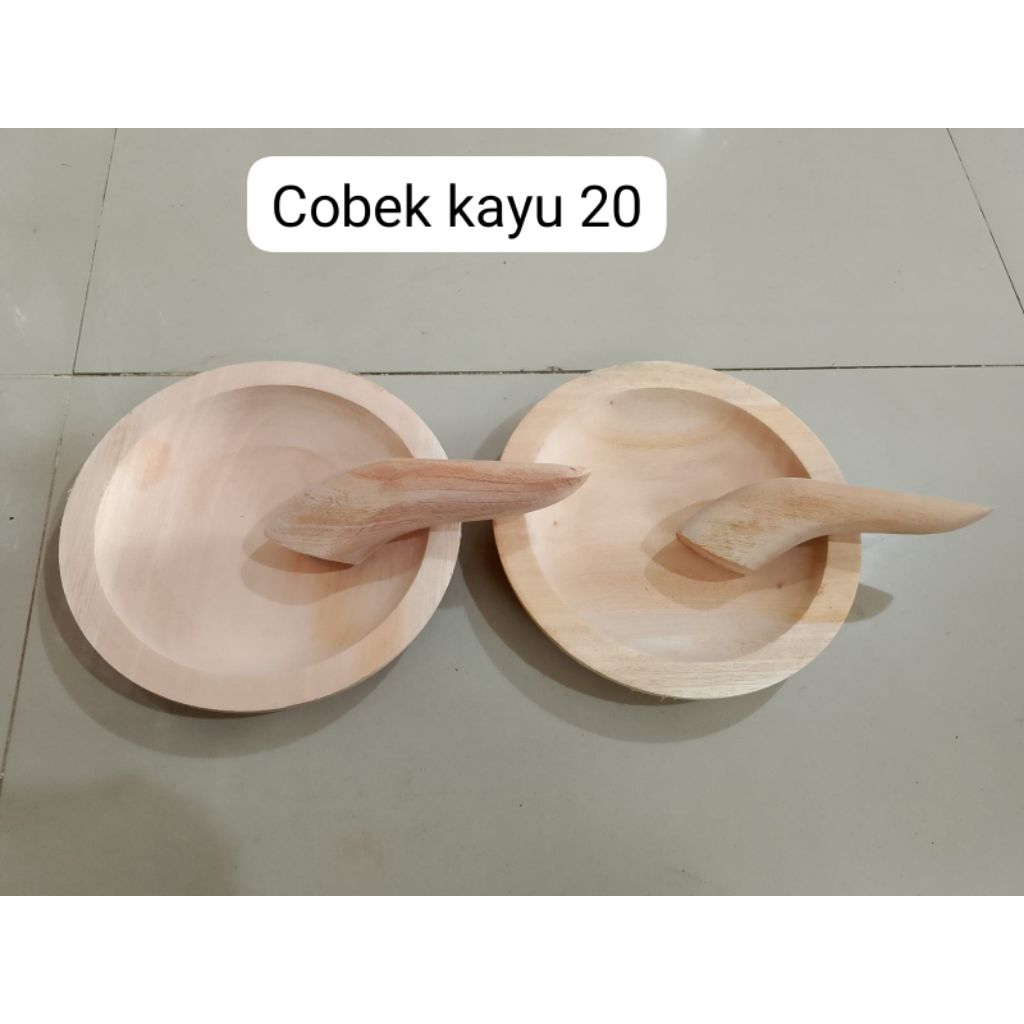 Cobek kayu 20cm