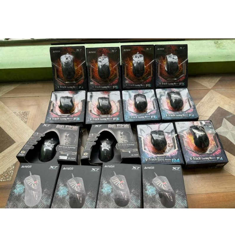 MOUSE A4TECH SERI F3,F4,F5,F6,SPIDER BARU STOCK LAMA BACA DESKRIPSI