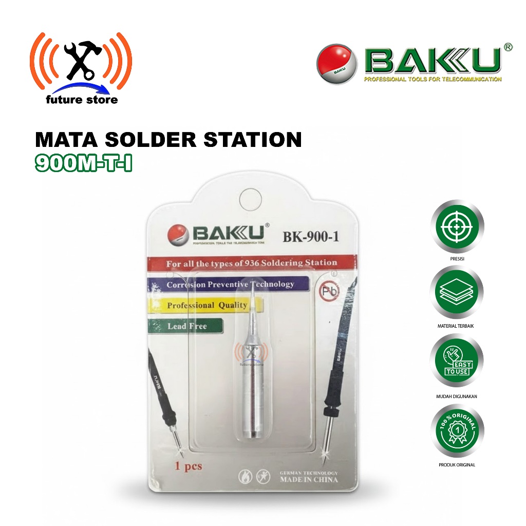 SOLDER TIP 900M-T-I SILVER ORIGINAL - UJUNG MATA SOLDER 900M T I SILVER ORIGINAL - MATA SOLDER STATI