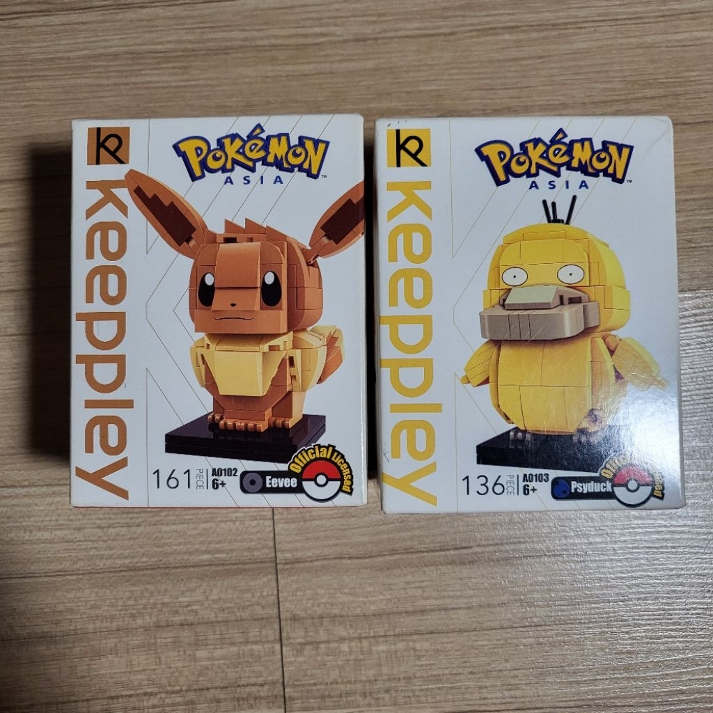 KEEPPLEY POKEMON EEVEE & PSYDUCK 1 SET Mainan Building Brick