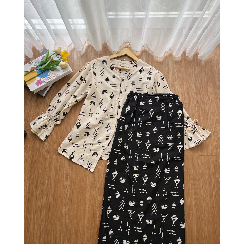 javainbatik - ANEKA ONE SET BATIK WANITA - batik kerja - set batik kondangan - atasan wanita