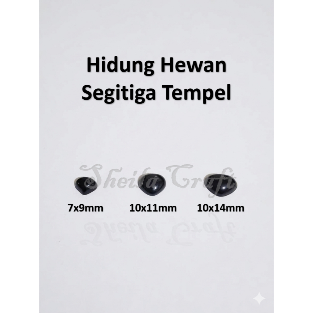 Hidung Boneka Tempel / Hidung Tempel / Hidung Segitiga Hewan Tempel / Hidung Boneka Tempel Warna Hit