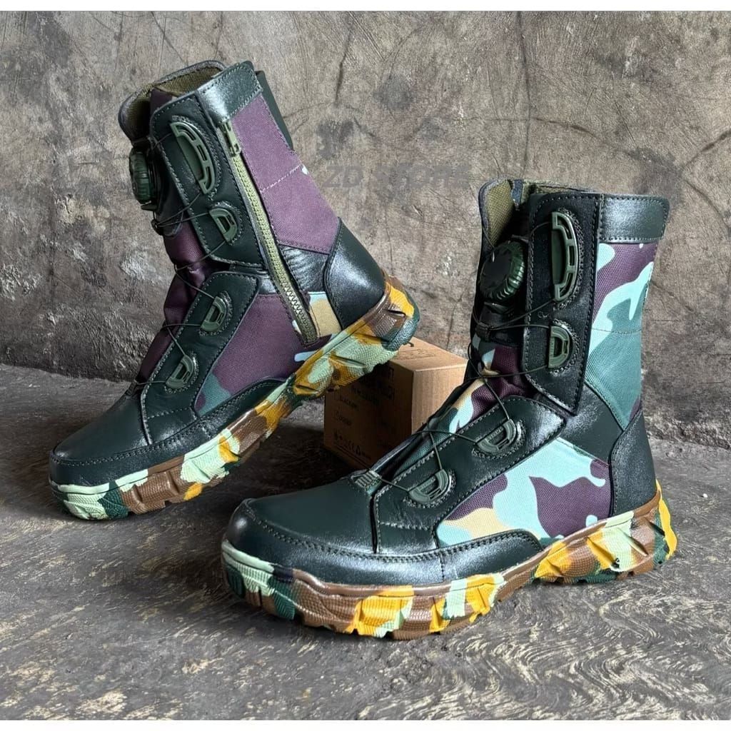 SEPATU PDL TALI PUTAR LORENG BRIMOB POLRI FOOTWEAR BRIMOB POLRI