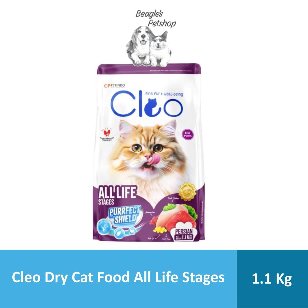 Cleo Dry Persian Cat Food All Life Stages - Makanan Kering Kucing Persia 1.1 Kg