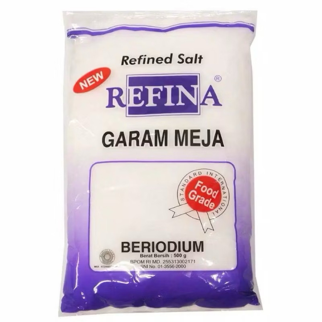 REFINA GARAM MEJA 250gr Refina garam halus