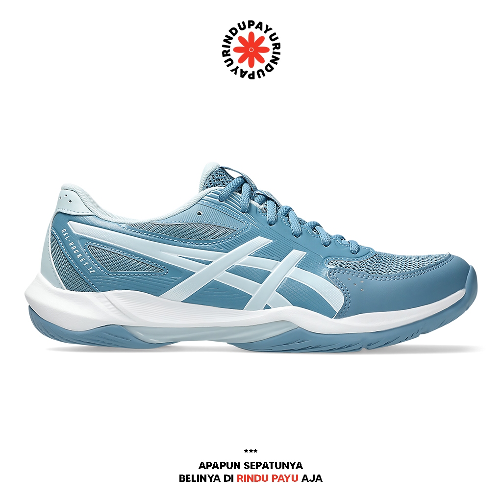 ASICS GEL-ROCKET 12 (1071A116-401) - Sepatu Olahraga Indoor Badminton Volleyball Original