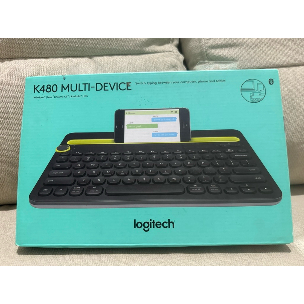 [bekas] Logitech K480 Multi Device Wireless Bluetooth Keyboard IOS ANDROID