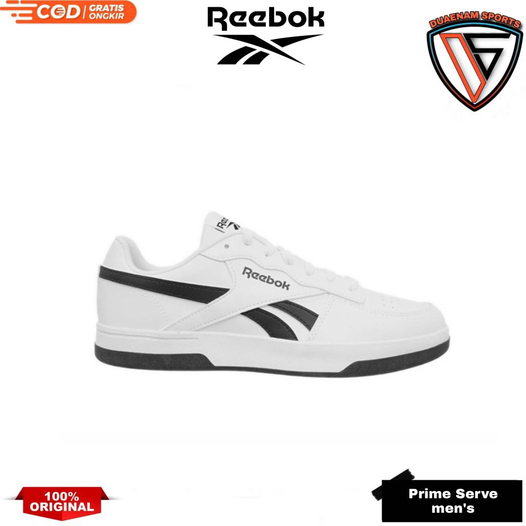 SALE REEBOK PRIME SERVE MEN'S CASUAL SNEAKERS SHOES-WHITE BLACK