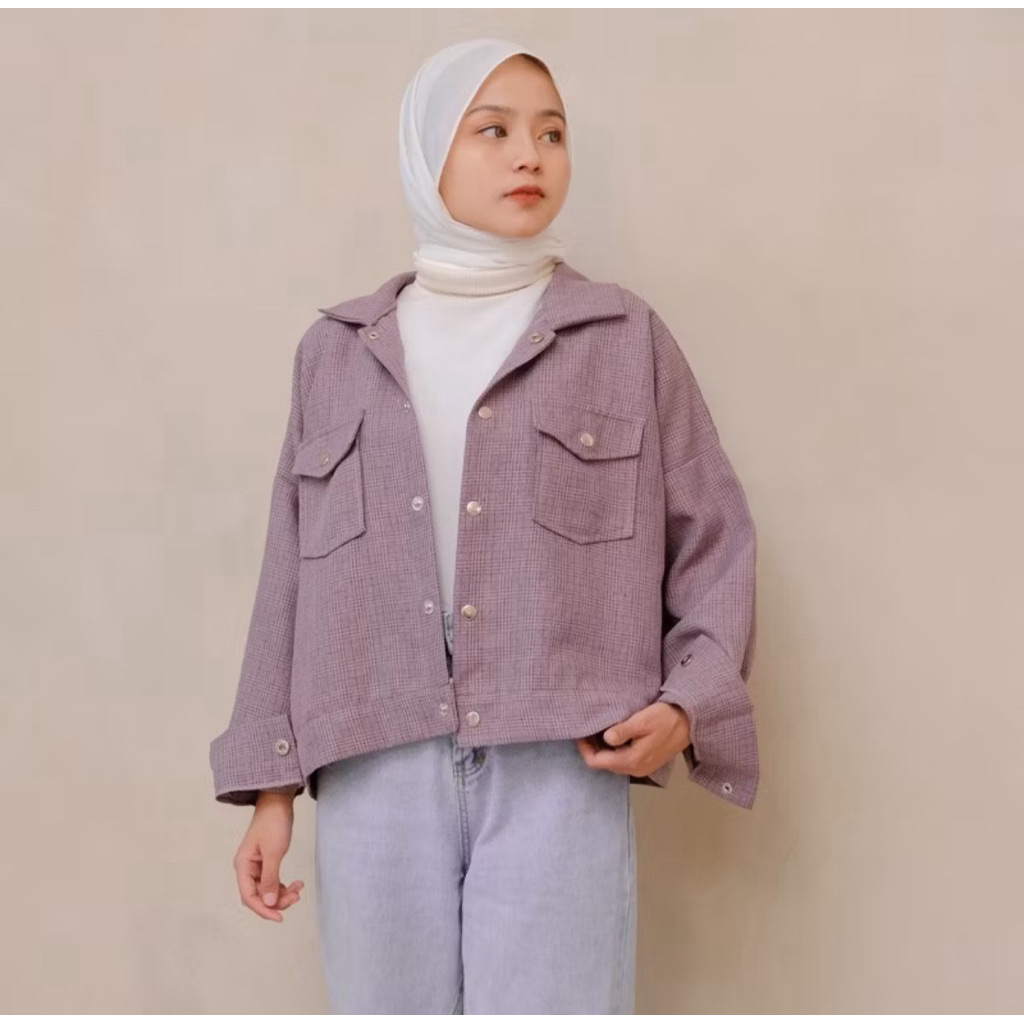preloved kemeja outer edmee outfit