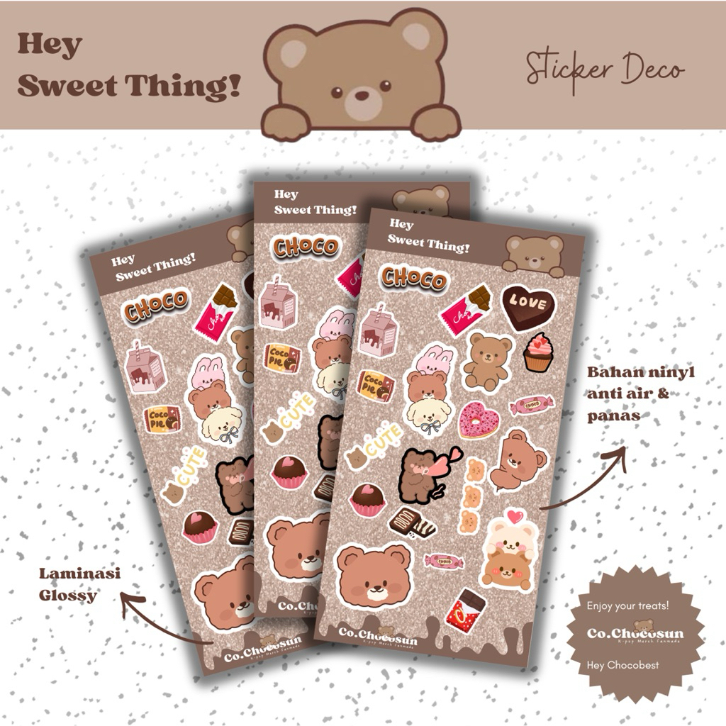 Sticker Kiss Cut Aesthetic Deco Set | Cute Sticker Laptop Journal Scrapbook