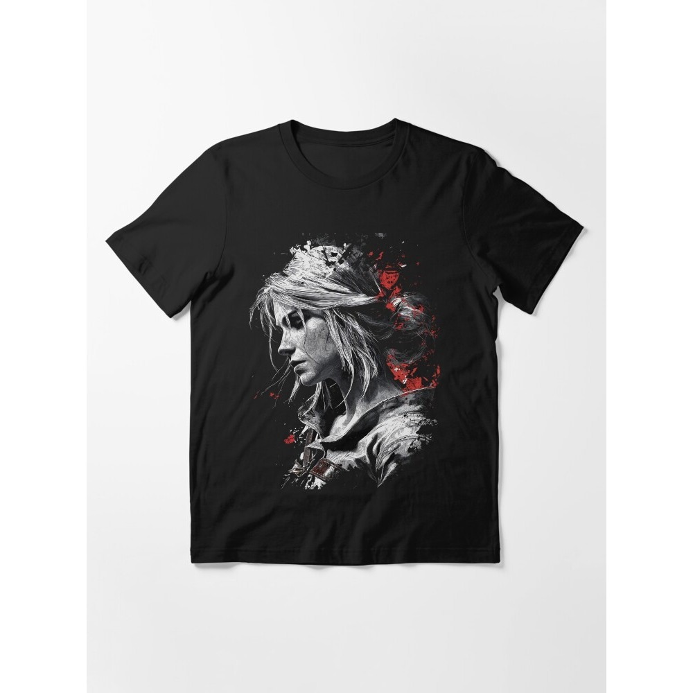 KAos Ciri The Witcher Sorceress Warrior Adventure Graphic Tee Design Essential T-Shirtbble