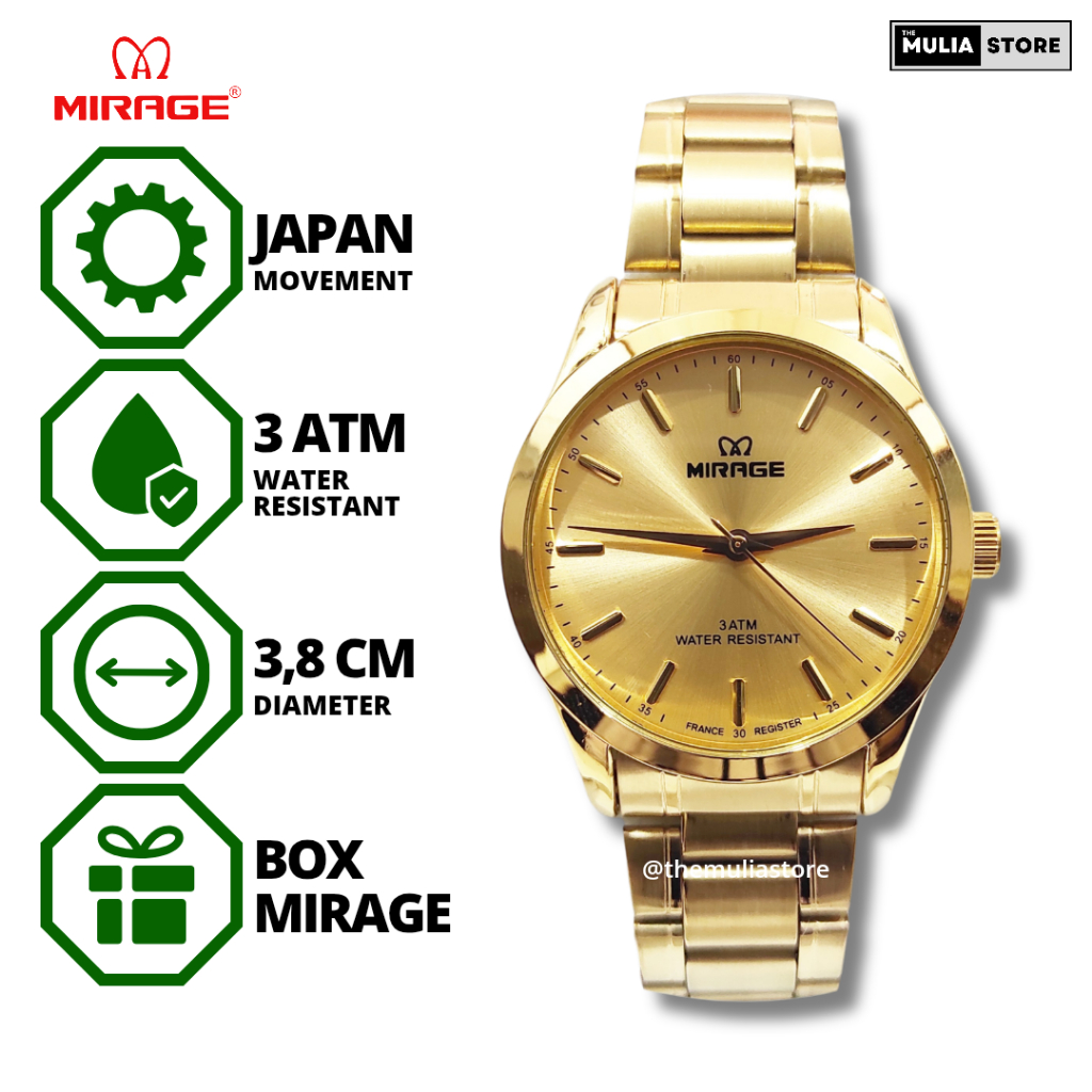 MIRAGE Jam Tangan Pria Mirage Original 8884 M Analog