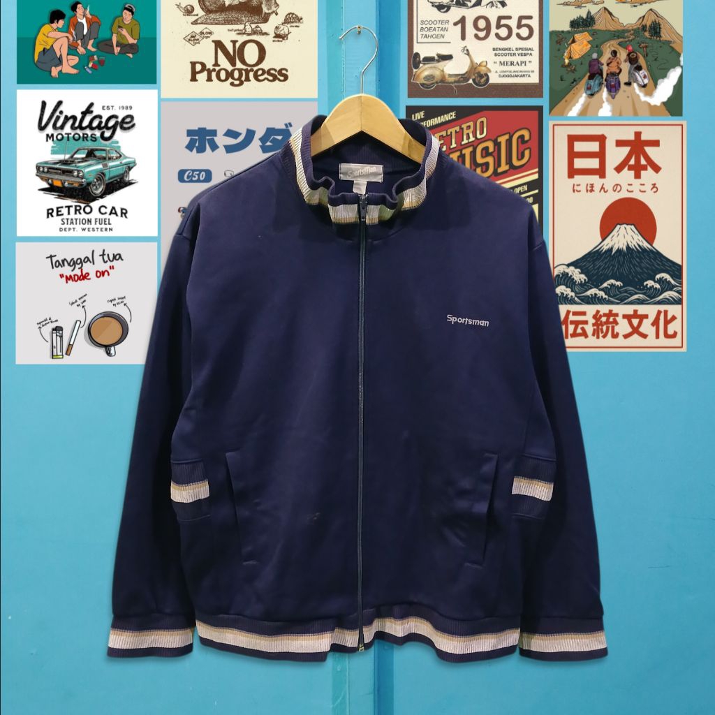 JAKET TRACKTOP MIZUNO Vintg 90s Sportsman TTB007 | JAKET PRIA WANITA | TRACKTOP UNISEX