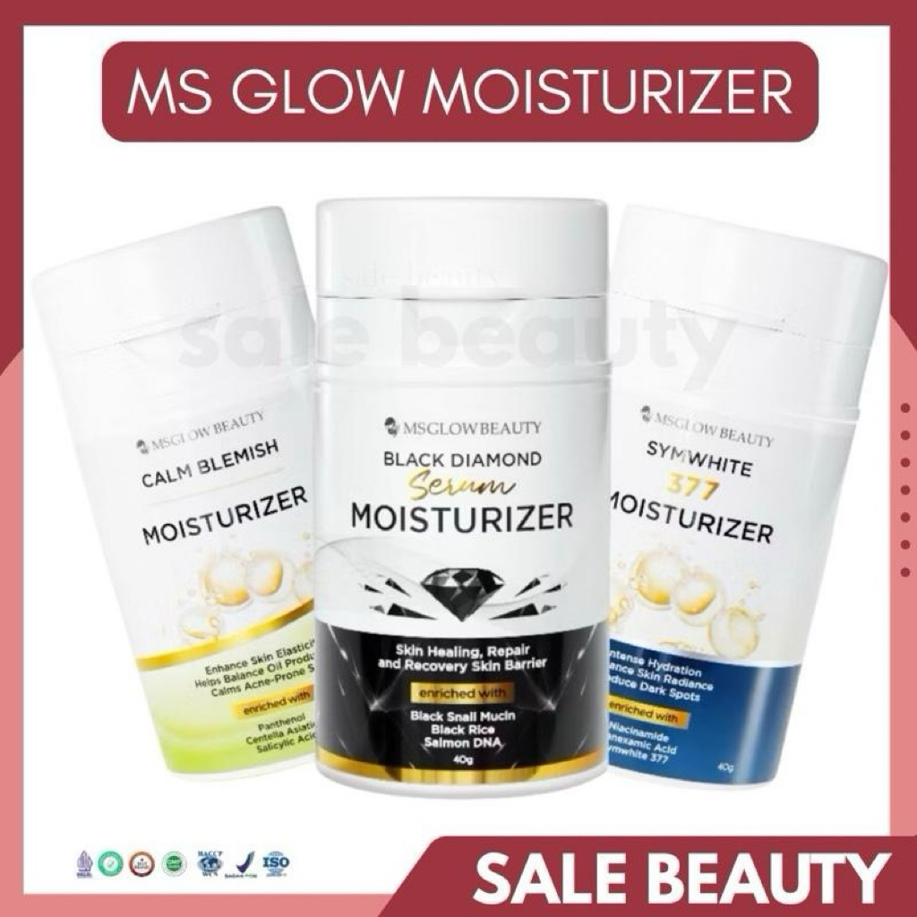 MOISTURIZER MS GLOW / MOISTURIZER BLACK DIAMOND /MOISTURIZER SYMWHITE 377 MS GLOW / CALM BLEMISH MOI