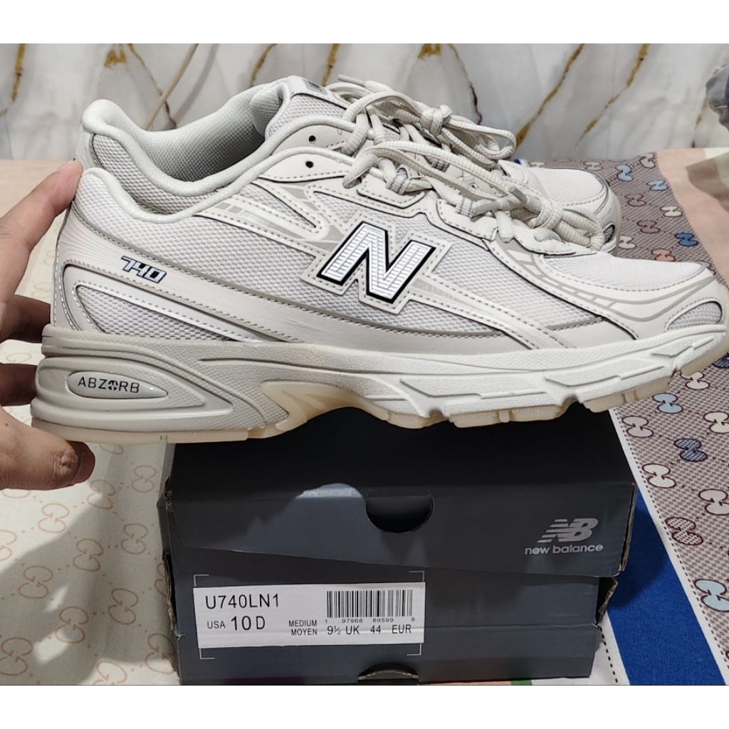 New Balance 740 Beige Moonbeam Original 44 MURAH