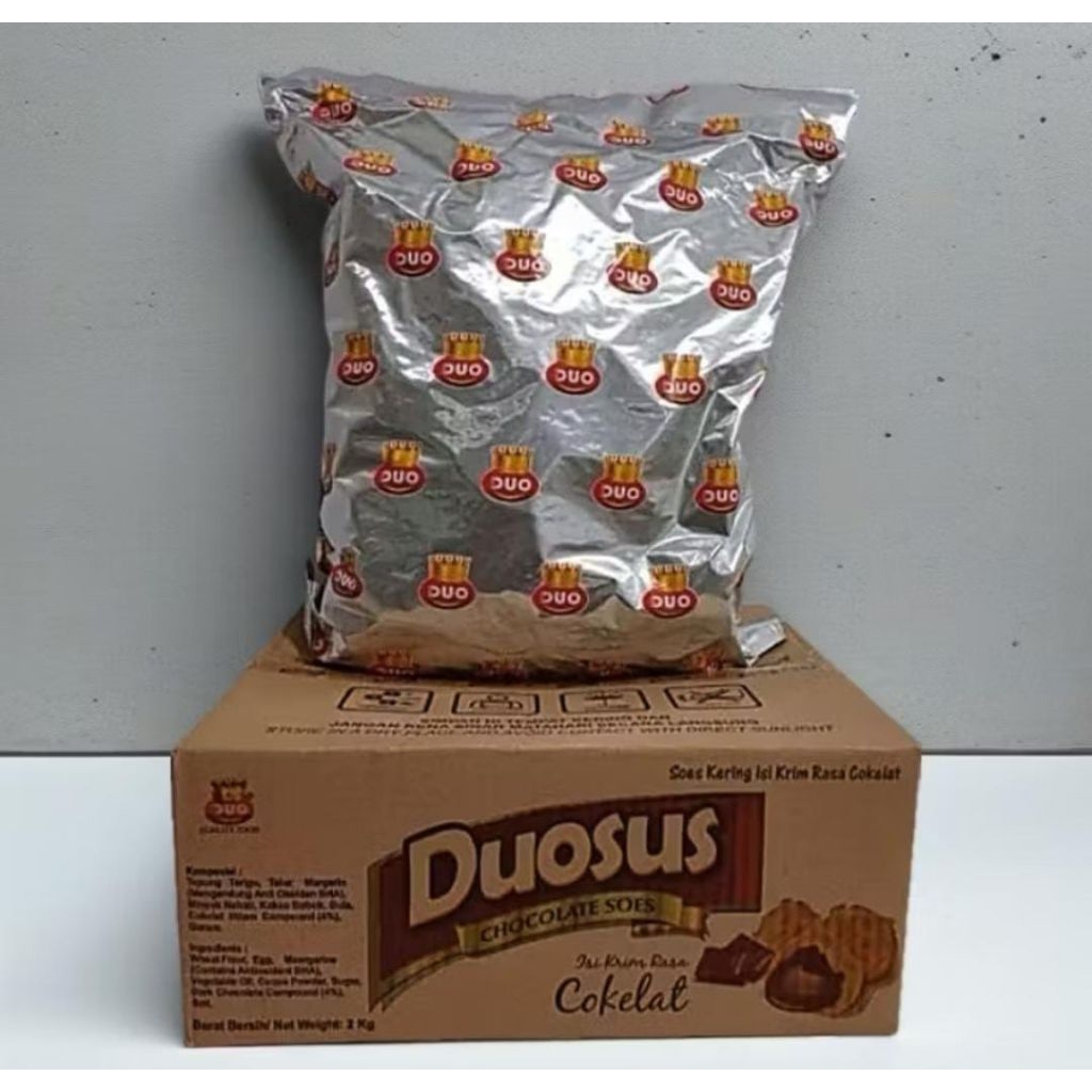 Kue Soes Kering Coklat Duosus 2kg Tanpa Pengawet