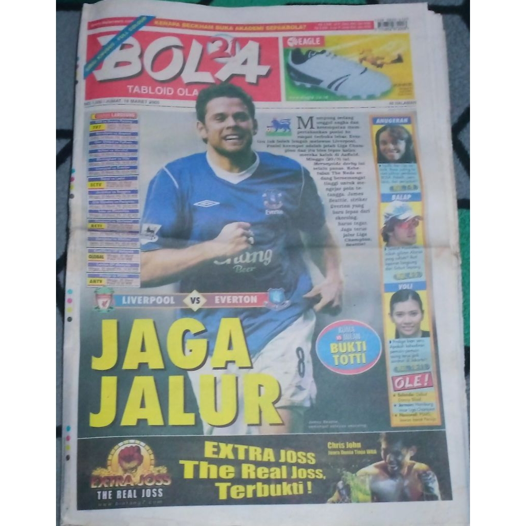 Tabloid BOLA 18 Maret 2005 full colour