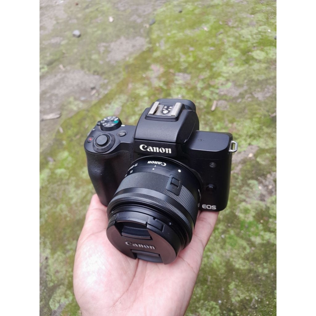 kamera canon eos m50 lensa kit stm