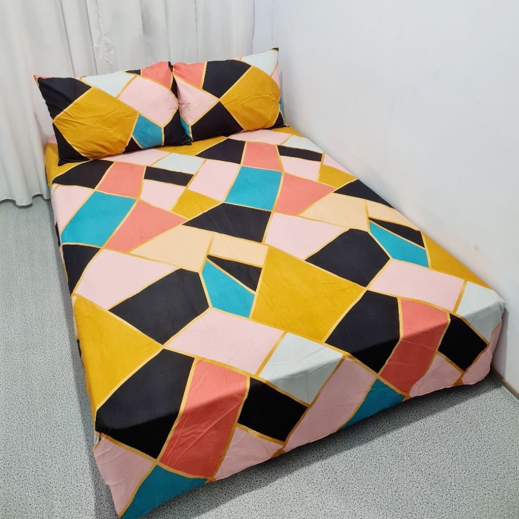 BISA COD SPREI MINIMALIS SEPREI KATUN MOTIF SAPI LUCU MINIMALIS ESTETIK KOREA 120 X 200 SEPREI UKURA