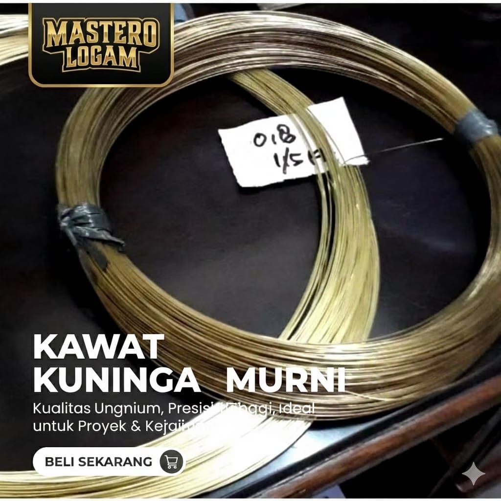 kawat las kuningan 4mm x 1000mm