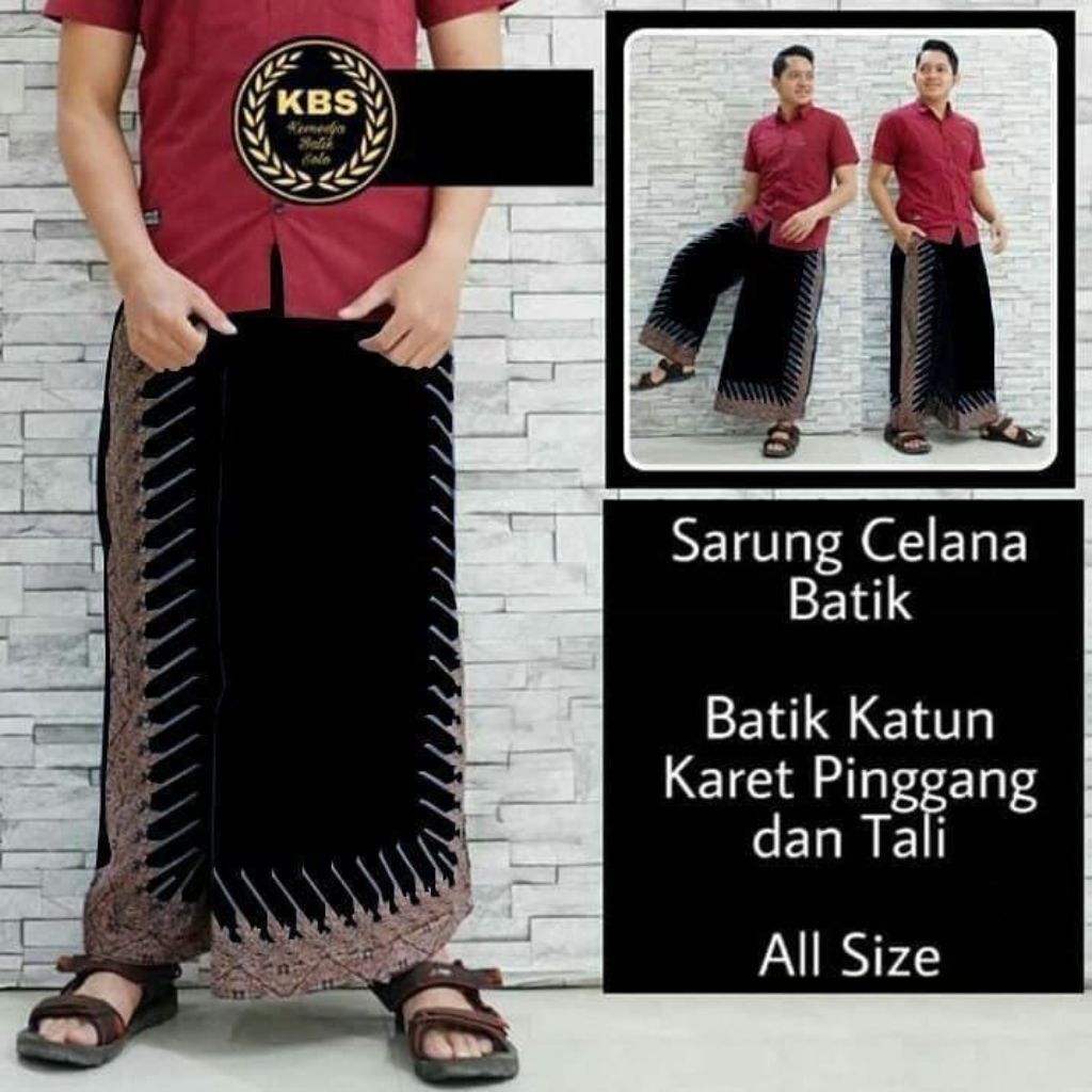 CELANA SARUNG/FASIONS PRIA WANITA/SARCEL BATIK SOGANAN MOTIF MODANG