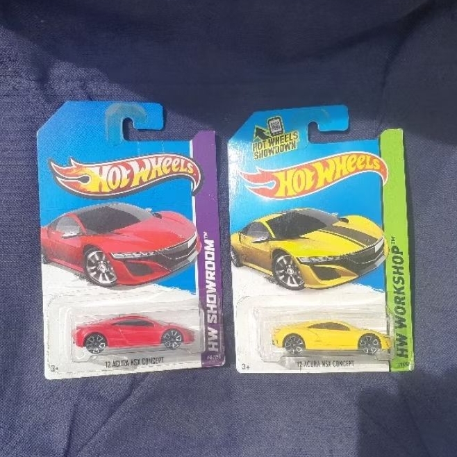 Hot Wheels Acura NSX Concept Red & Yellow