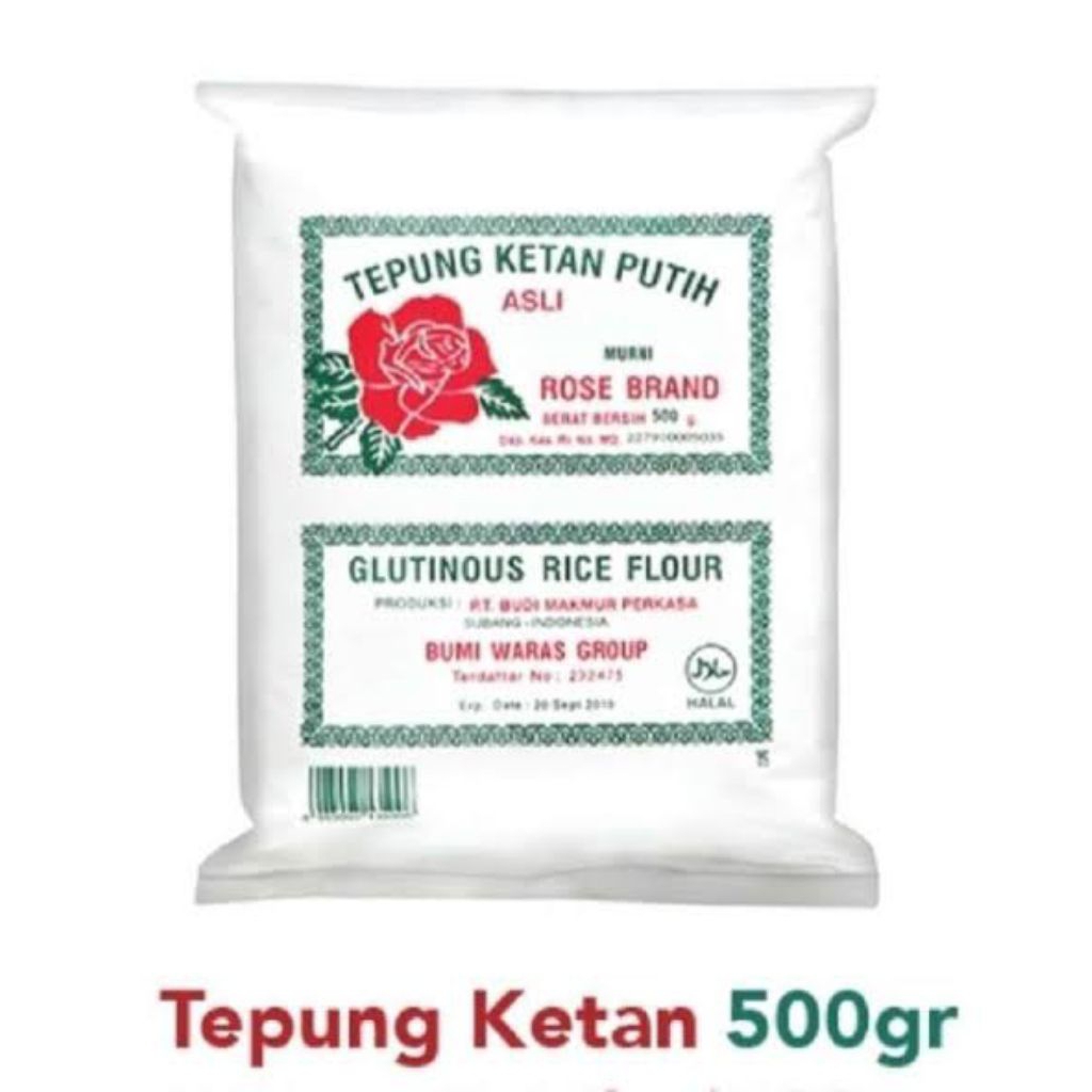 Tepung ketan rose brand 500 gram / tepung ketan rose brand