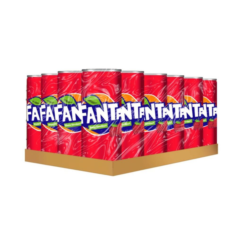 Fanta Kaleng 250ml 1 Dus Isi 24 Minuman Soda