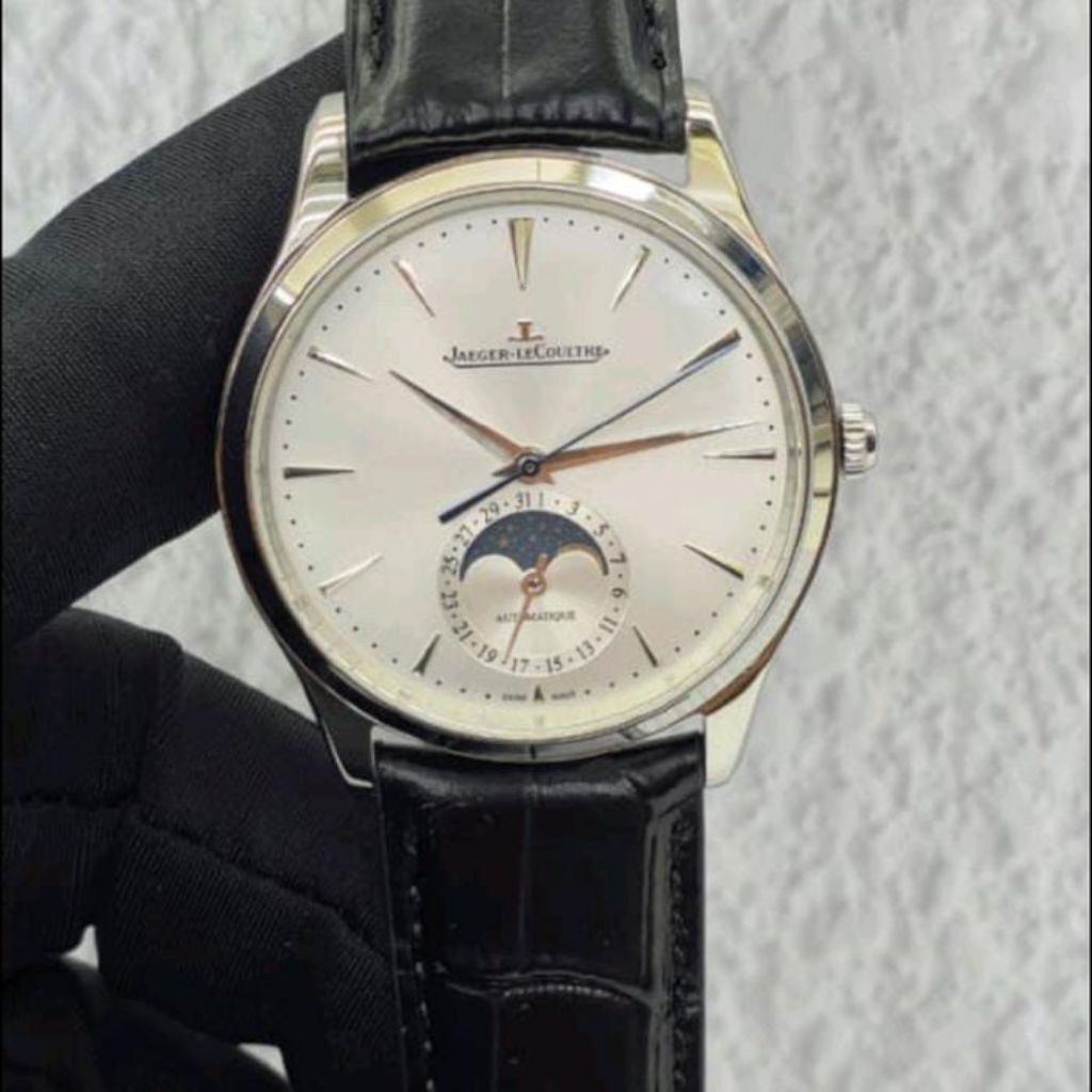 JAM TANGAN JLC ULTRA THIN POWER WHITE SWISS AUTOMATIC DM 40MM JAM TANGAN DI DESAIN TIPIS DAN MEWAH S