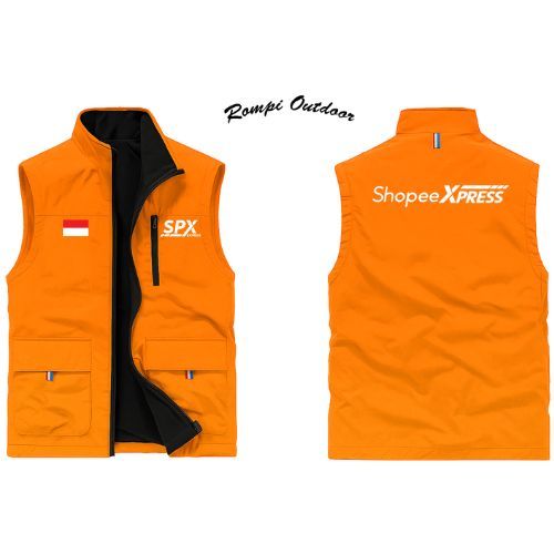 Rompi Outdoor Kurir SHP, Rompi Pria Shopee Express, Rompi Outdoor SPX