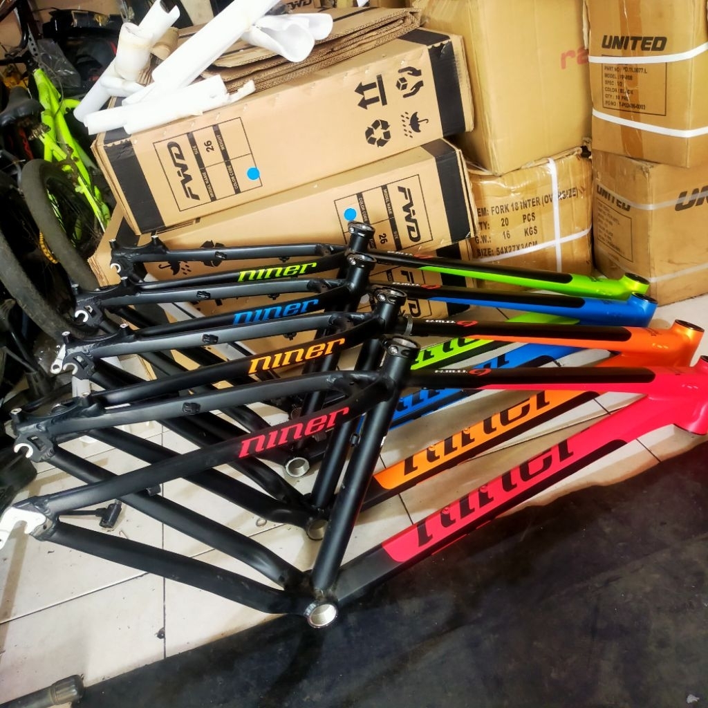 frame niner 27 5 Alloy QR frame sepeda MTB batangan sepeda mtb