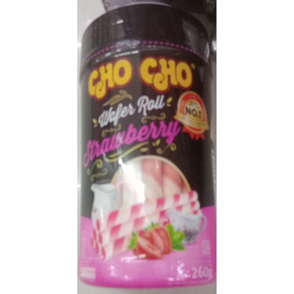 Choco Wafer Roll Strawberry 260 gr