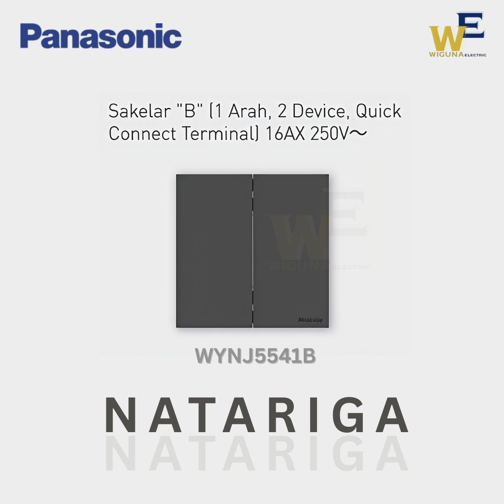 Panasonic Saklar Seri Natariga / Saklar 2 Gang / Saklar 2 Tombol