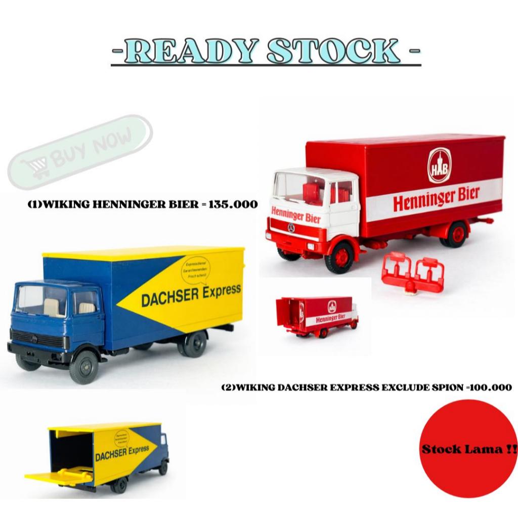 Wiking Henninger Bier & Wiking Dachser Express Exclude Spion. 1:87 HO