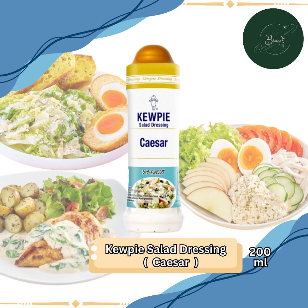 Kewpie Salad Dressing Caesar 200 ml / Salad Dressing / Caesar / Gurih Keju / Salad Sayur