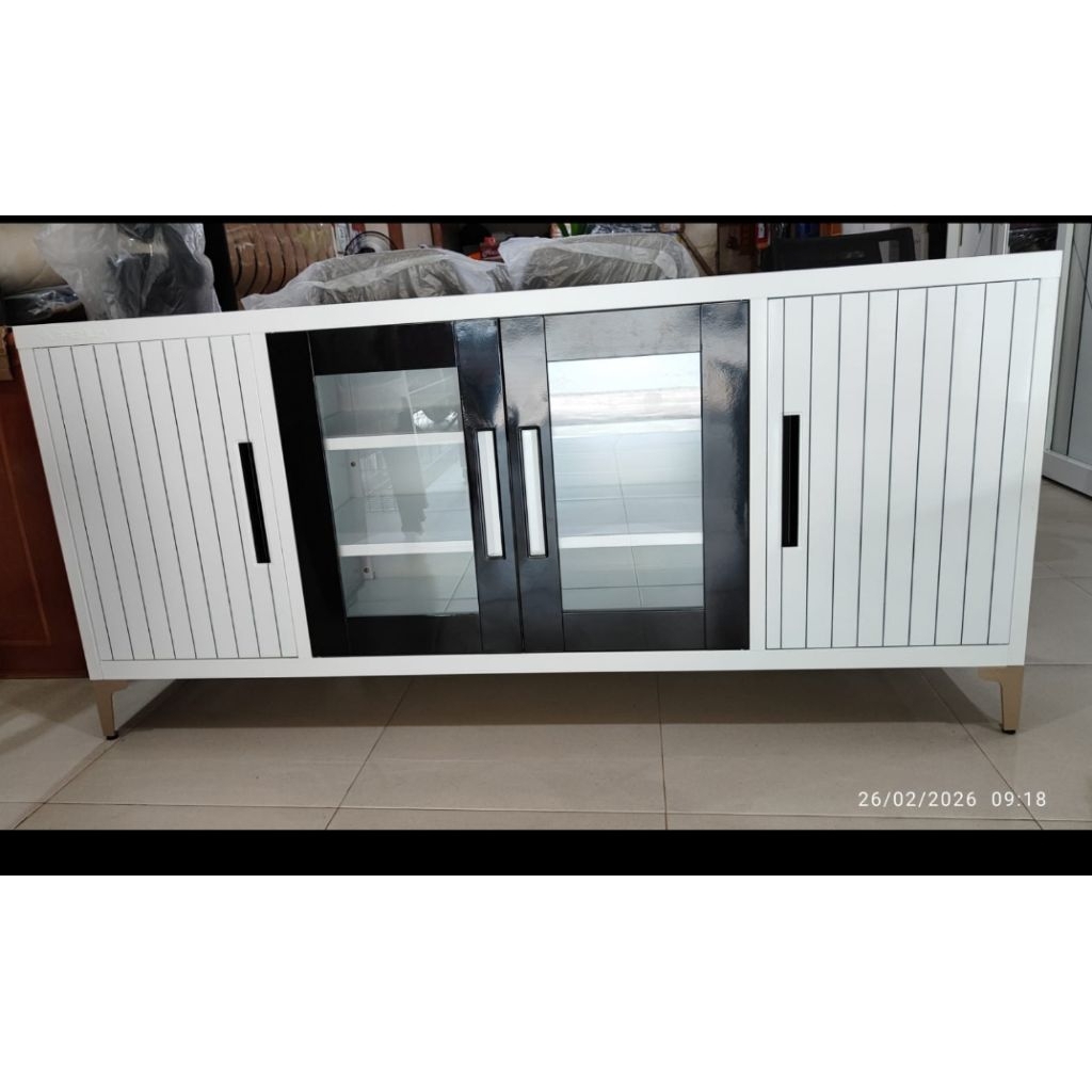 meja TV besi / rak tv besi/ bufet tv besi