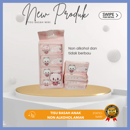Tissu Basah Mini, Tisu basah mini isi 8, tisu wajah praktis