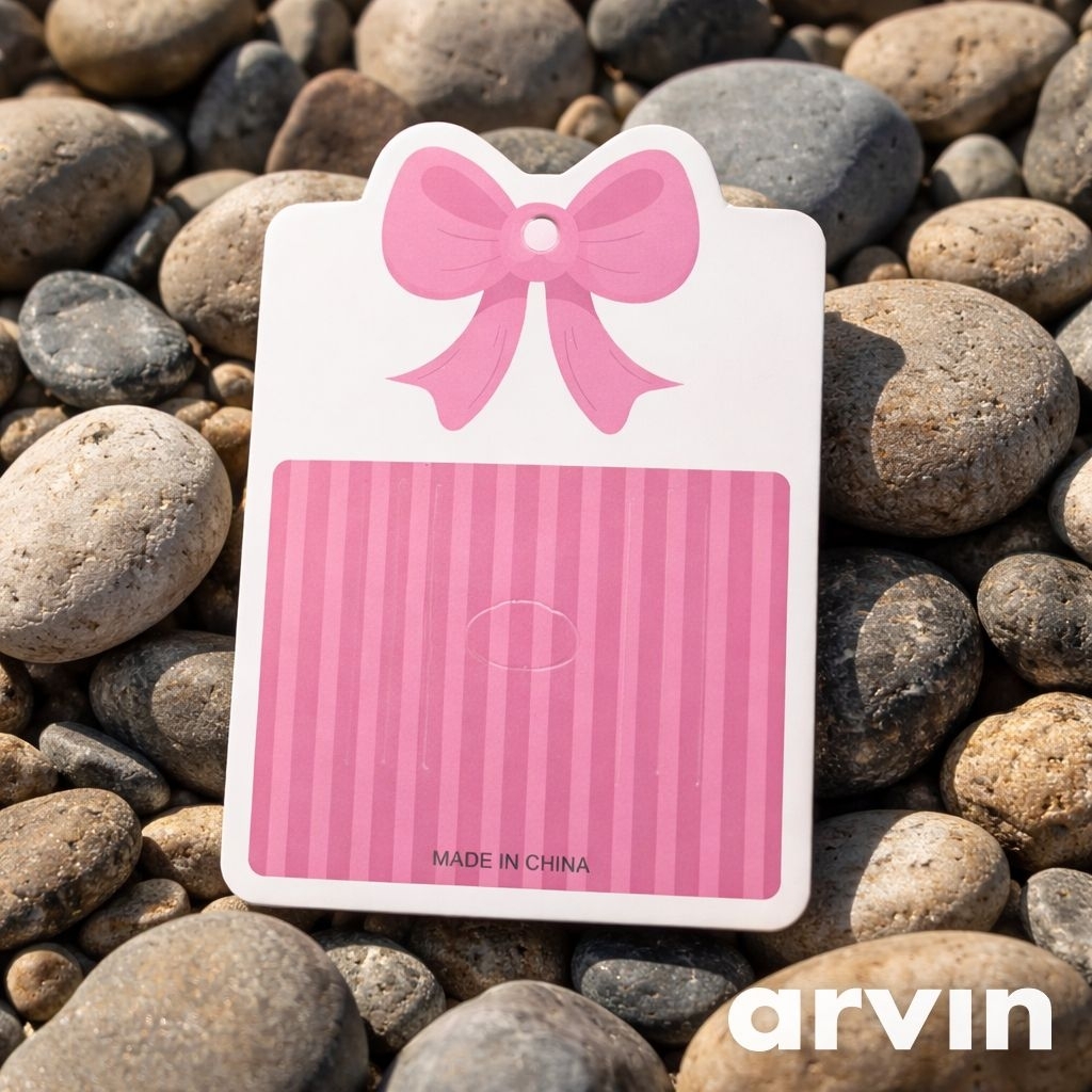 [GROSIR] Label jepit rambut/ Alas aksesoris rambut/size 7x10/ 1000 lembar